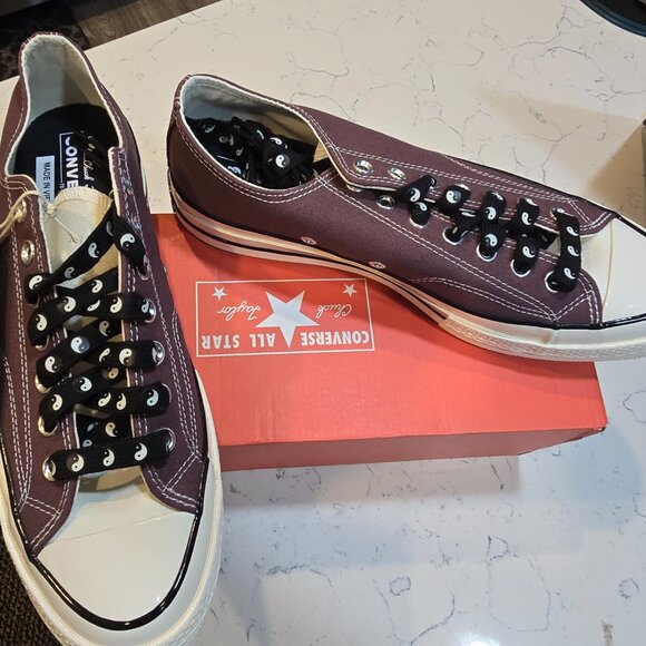 Converse Chuck 70 All Star Yin-Yang Low-Top Shoes 2025 Purple A15035 MEN 9.5 NEW - Picture 2 of 10